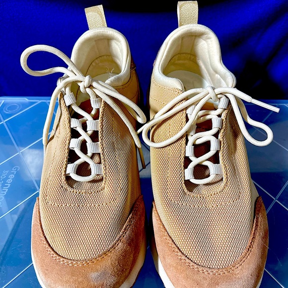 Coach Cream Sneakers with Chunky Sole and Soft Suede Upper - Picture 4 of 8